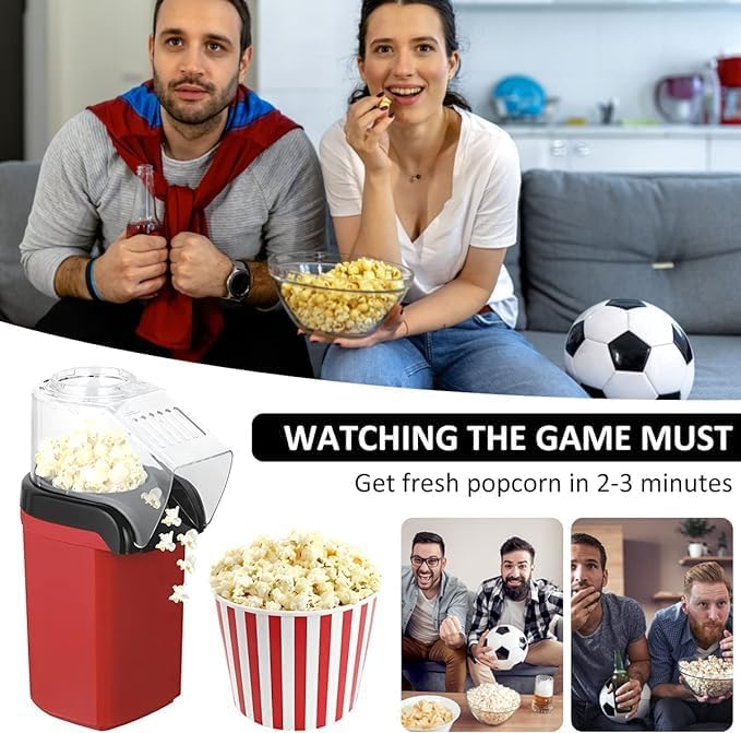 Home Popcorn Maker Popper | Electric Corn Popping Machine for Movie Nights | Fast, Easy, and Delicious Popcorn at Home Image