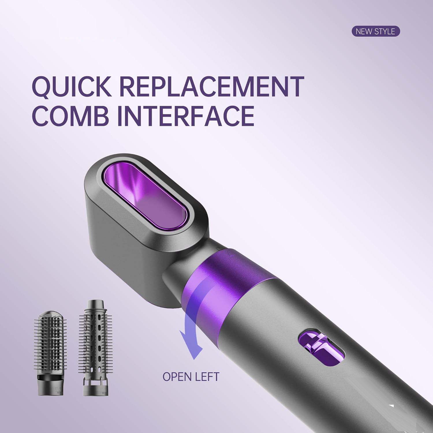 5-in-1 Hot Air Comb – Multi-Functional Hair Styling Tool with Negative Ion Technology for Women Image