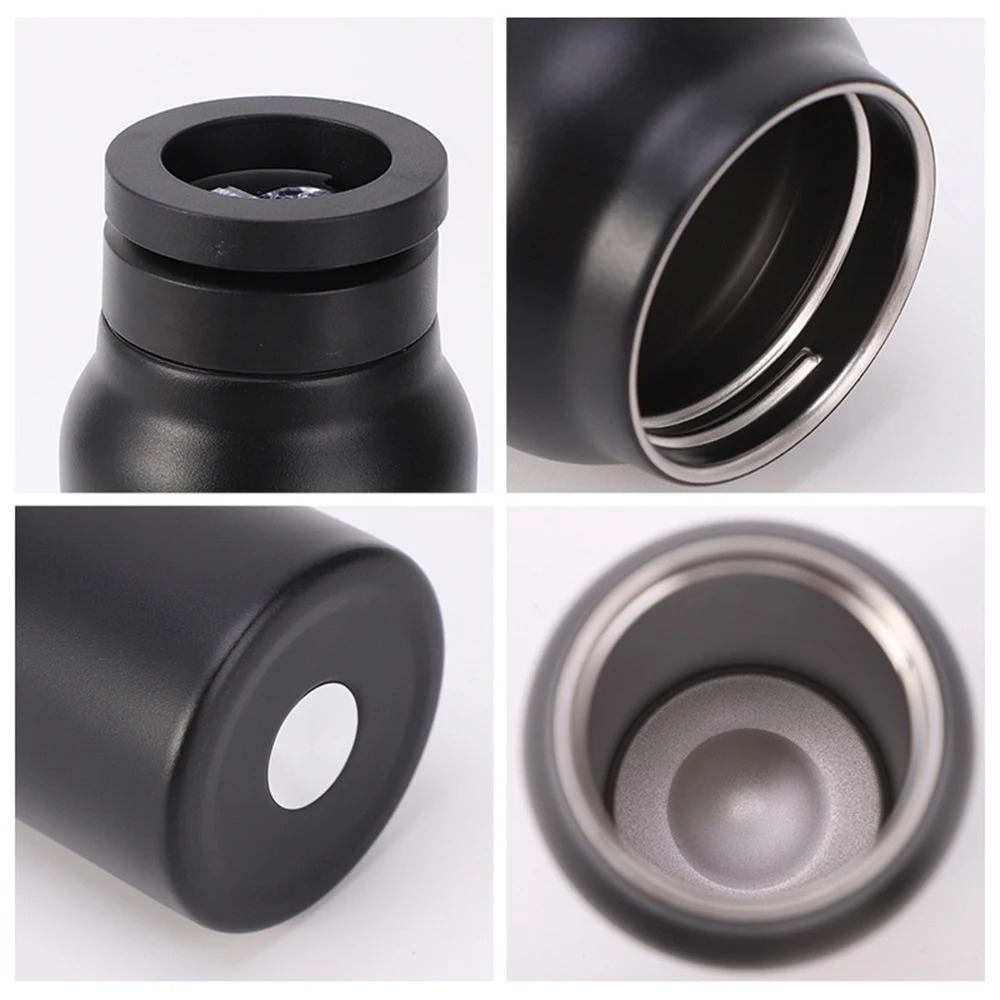 Stainless Steel Magnetic Vacuum Flask | Sports Water Bottle & Mobile Phone Holder | Portable Outdoor Thermal Insulation Cup Image