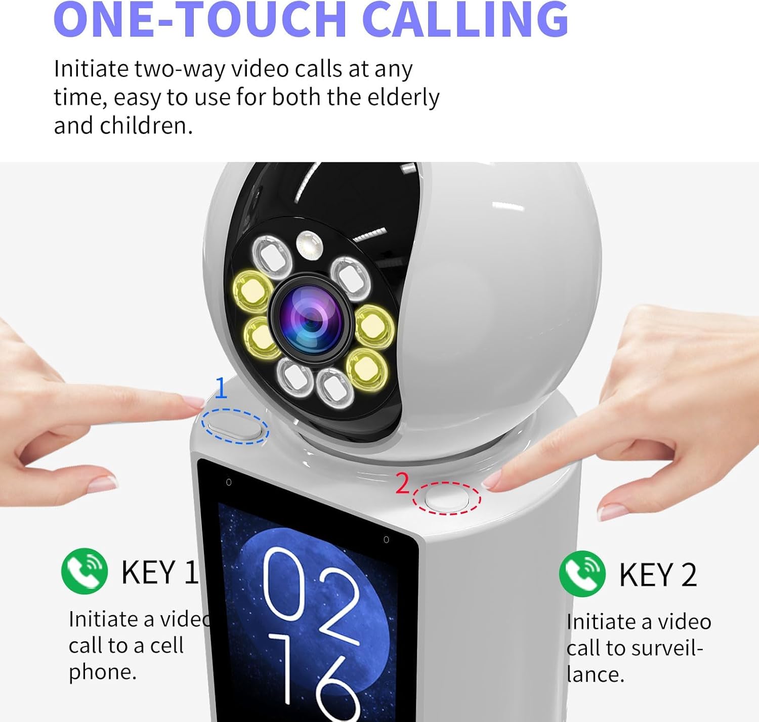 4K HD Indoor Security Camera - 360° Pet/Baby/Nanny Cam with Night Vision, 2-Way Audio & Motion Alerts, App Controlled Image