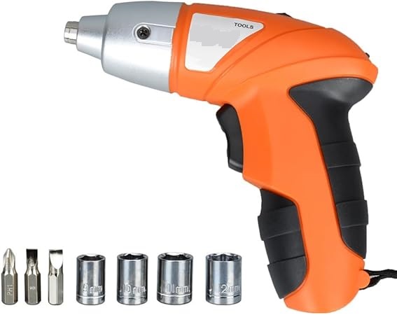 Rechargeable Electric Screwdriver | Cordless Screwdriver with Light | 3.6V 1300mAh Li-ion Dual LED Palm-Sized Screw Gun Image