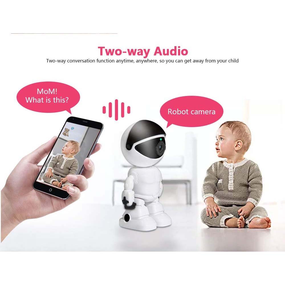 Smart Tracking WiFi Camera - 1080P Auto-Follow Baby Monitor & Home Security Cam with Phone App Image