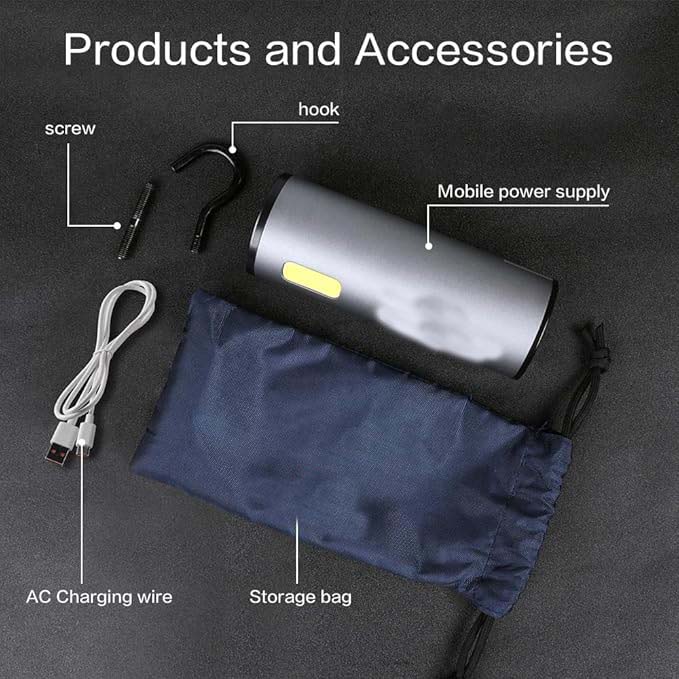 Multi-functional Portable Power Supply | USB Rechargeable | 12W Emergency Lights for Outdoor Camping | Suitable for Tent Lamps Image