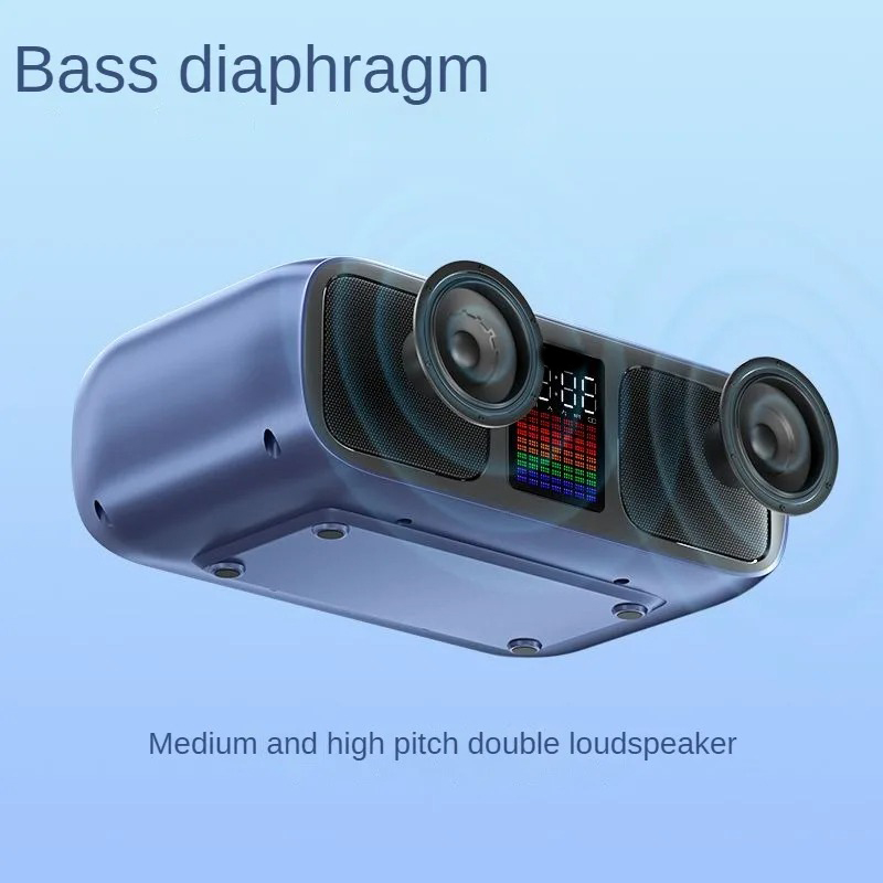 S39 Karaoke Speaker | Dual Horns, Wireless Dual Microphones | Mobile Entertainment & TV Karaoke All-In-One (Grey) Image