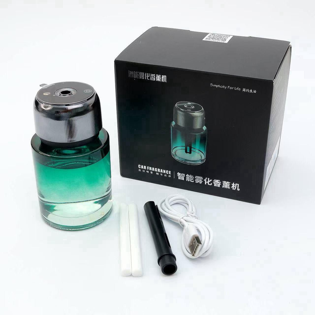 Portable Smart Atomized Car Aroma Diffuser | ABS+Glass Material | Long Battery Life | Air Freshener for Home, Office, and Travel | Pure Oil Diffuser Image