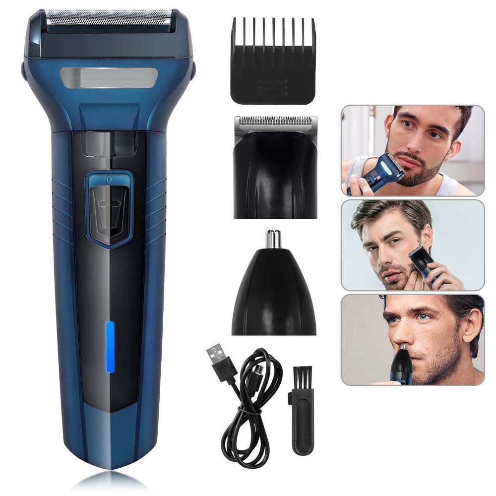 DL-9021 3-in-1 Hair Clipper Set - Rechargeable USB-C Trimmer with Digital Display & Interchangeable Blades Image
