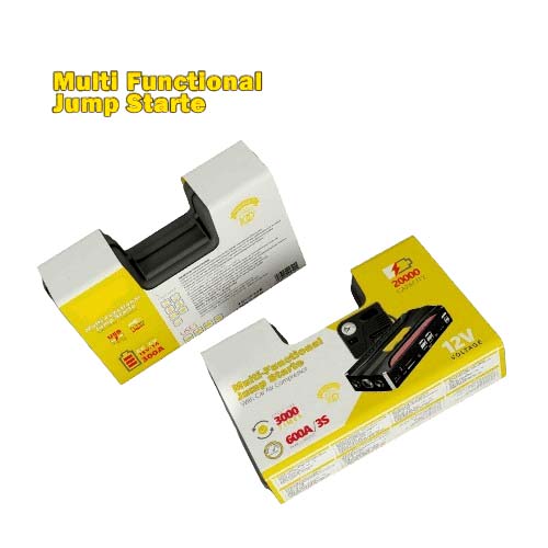 Portable Car Jump Starter & Multi-Purpose Air Blower Power Bank - 2000A Starting Current, 150PSI Air Inflator, 20,000mAh Battery Pack with LED Flashlight | Power Bank for Phones, Tablets, & More | Compact Emergency Car Jump Starter for 6L Gas & Diesel Engines Image