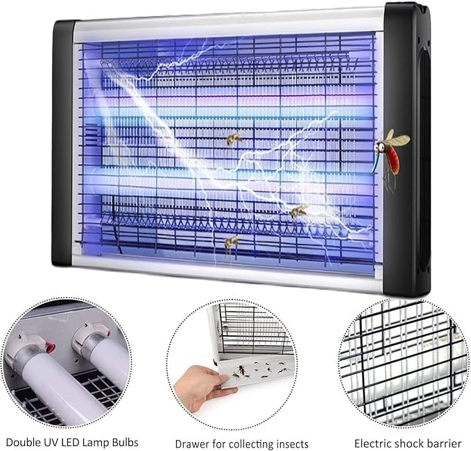 Fly and Insect Killer – Professional 30W UV Light Electric Bug Zapper for Flies, Wasps, and Insects Image