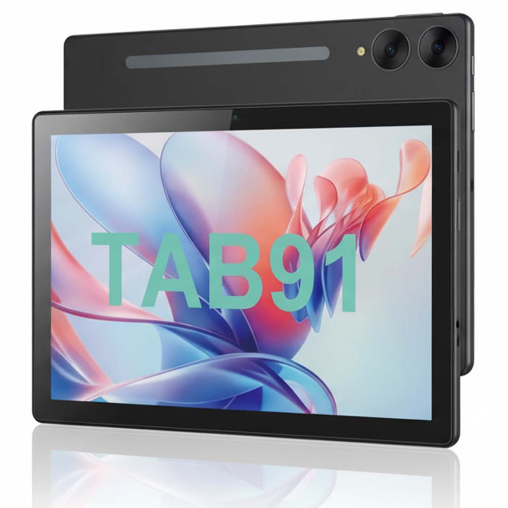 Tab 91 10.1-inch Android Tablet. Octa-core processor, 8MP+13MP cameras, 5000mAh battery & Android 15 for smooth performance. Image