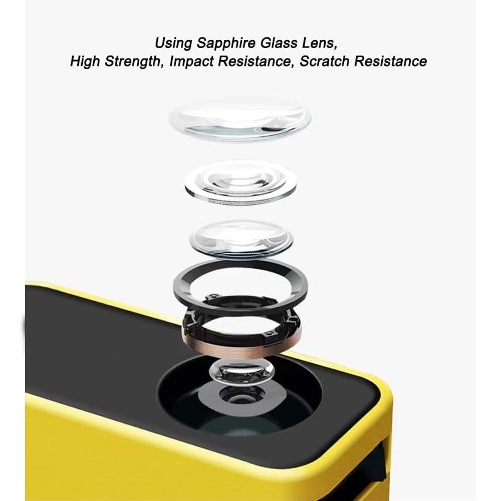 Mini Pocket Projector - HD Portable Movie Projector, Phone Screen Mirroring, Home Entertainment, Compact Yellow Design Image
