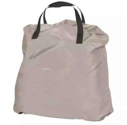 Queen-Size Inflatable Mattress with Built-in Pump - Single chargeable Beige | Self-Inflating Double Height Air Bed with Adjustable Firmness | Dual Chamber Design, Built-in Nightlight, and USB Port | Raised Flocked Velour Surface for Full-Body Support | Includes Carry Bag Image