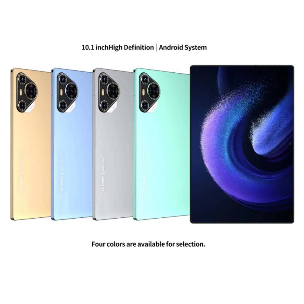 P200 11" Android 13 Tablet - 5G WiFi, Dual SIM, 8GB/512GB, 8000mAh, w/Keyboard & Mouse (Multi Colour) Image