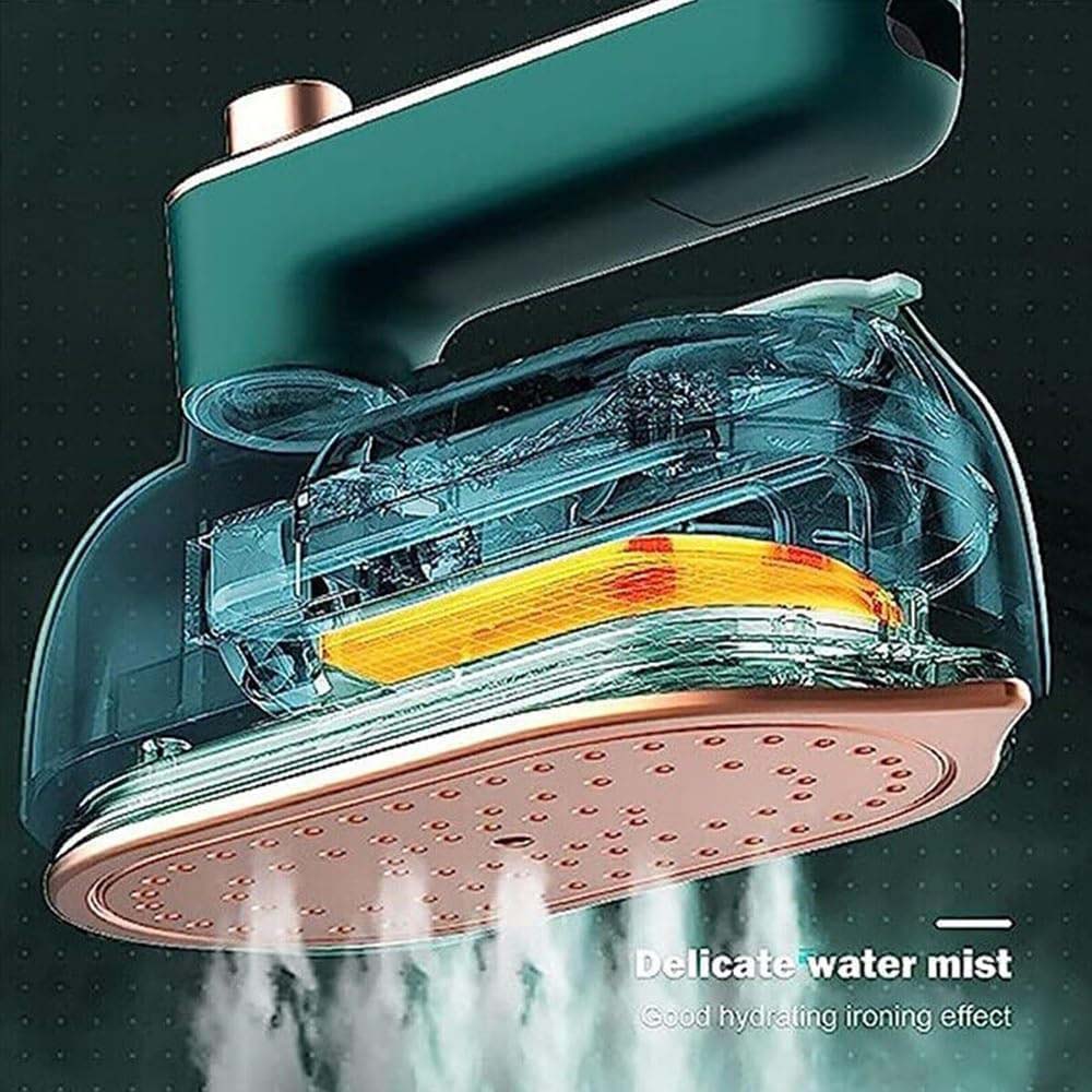 Handheld Steam Iron - 2-in-1 Garment Steamer & Dry Iron, Fast Heating, Rotatable Handle for Home & Travel Image