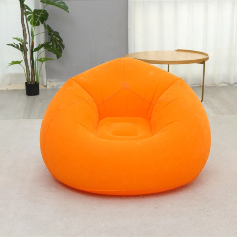 Portable Quick-Inflatable Sofa Chair | Plush and Comfortable Surface | Ideal for Living Room, Bedroom, and Outdoor Camping (Multi-Color) Image