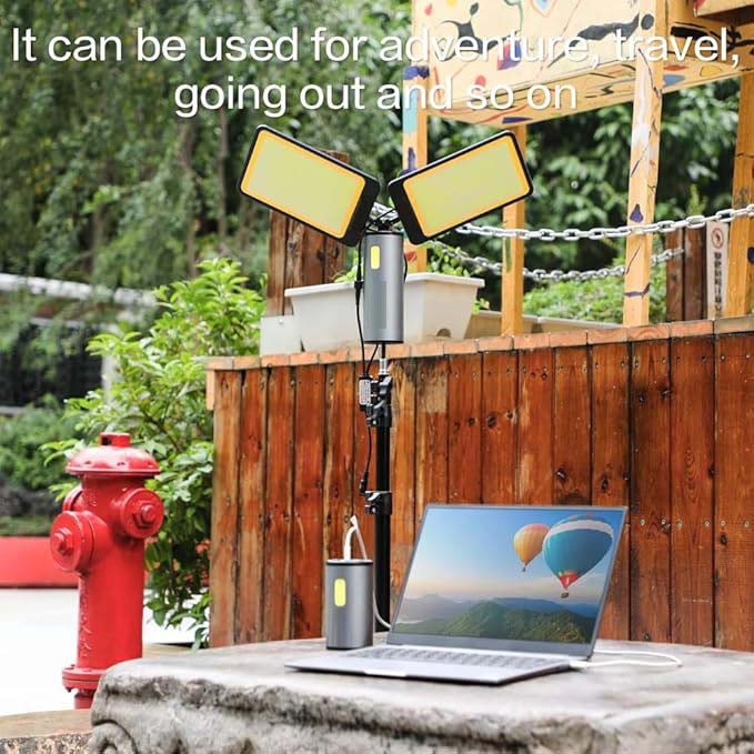 Multi-functional Portable Power Supply | USB Rechargeable | 12W Emergency Lights for Outdoor Camping | Suitable for Tent Lamps Image