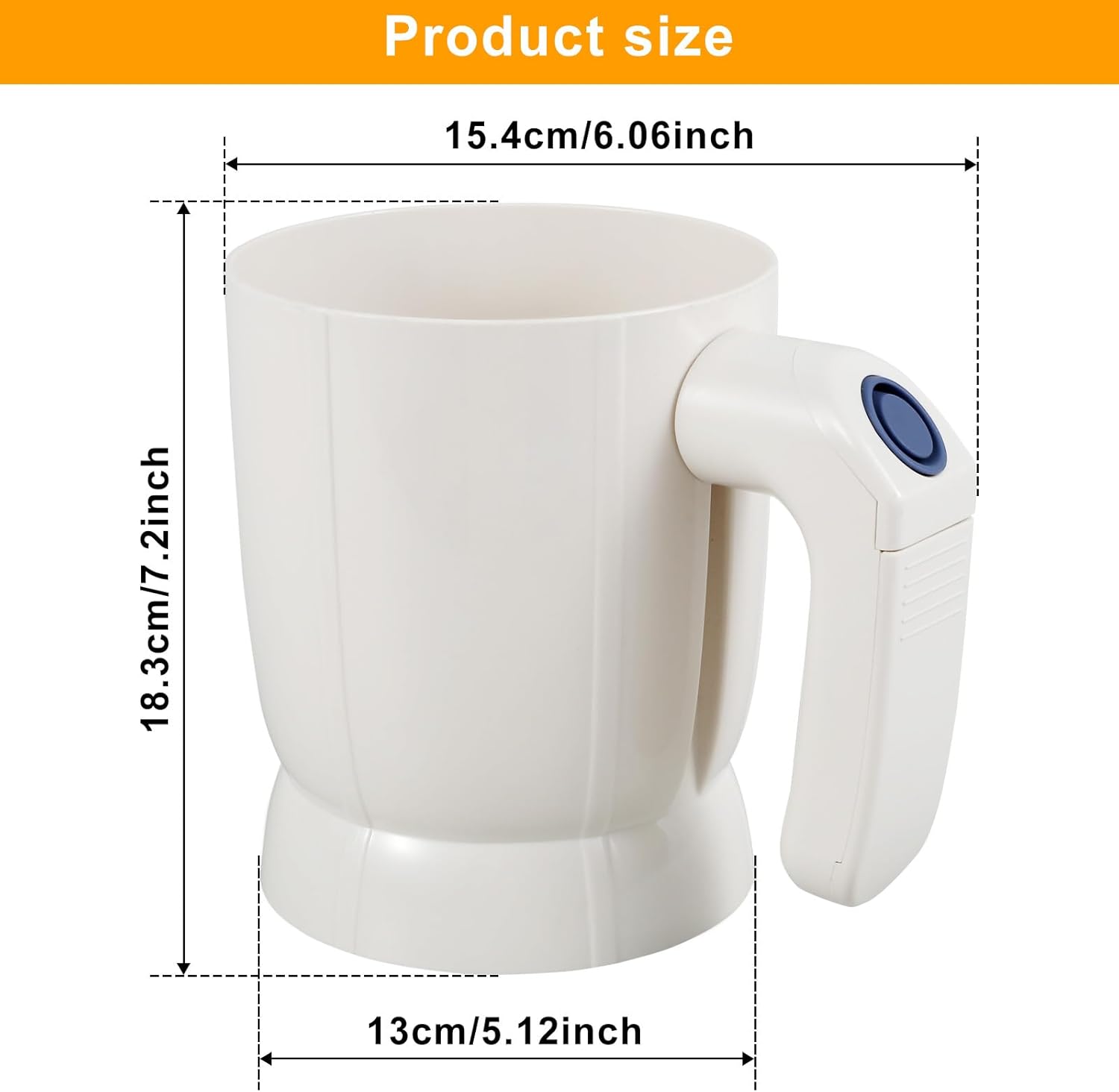 Electric Flour Sifter – Battery-Operated Steel Mesh Sieve for Effortless Baking and Pastry Making Image