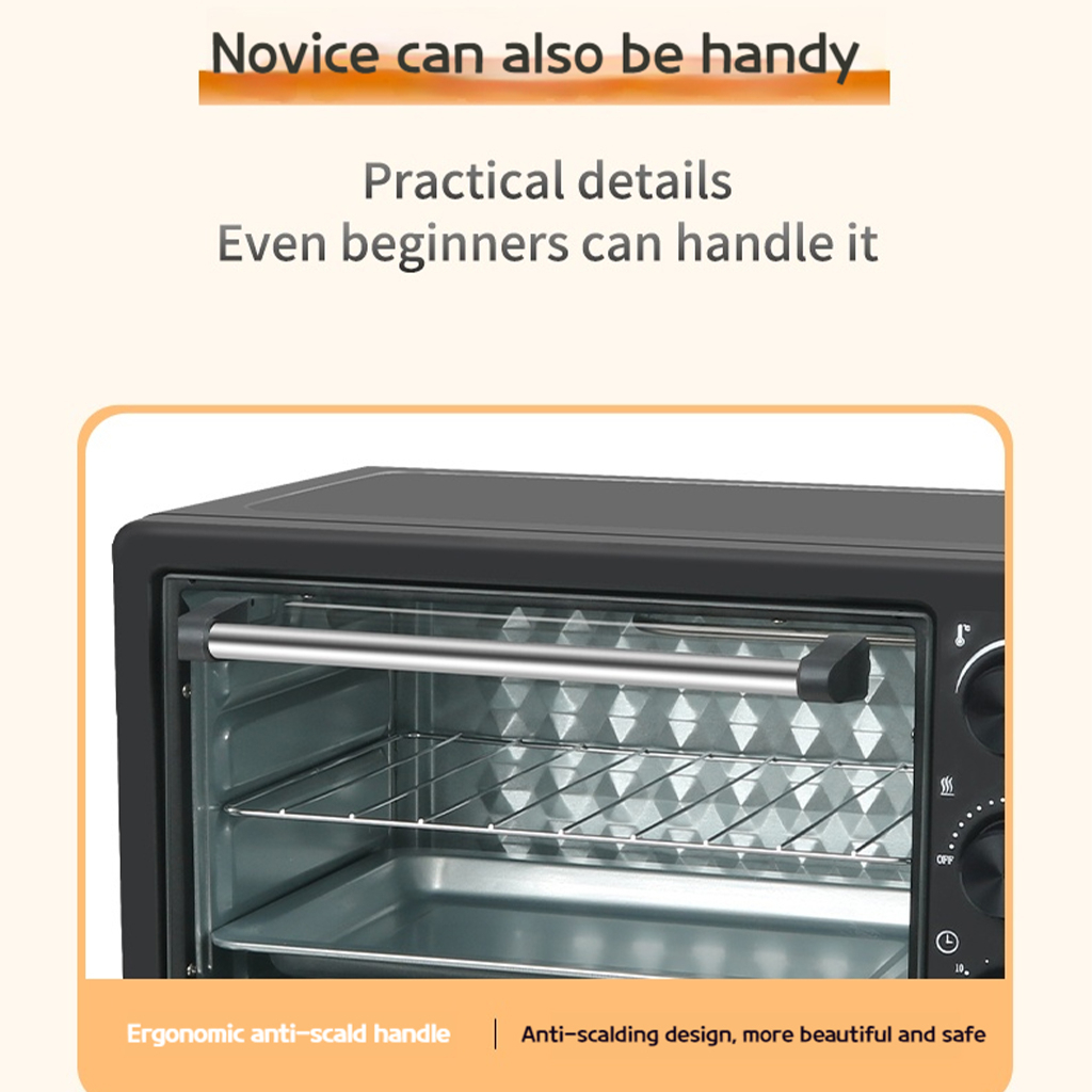 18L Multifunction Toaster Oven - Convection Pizza Maker, 6-in-1 Electric Oven for Baking, Roasting & Toasting Image