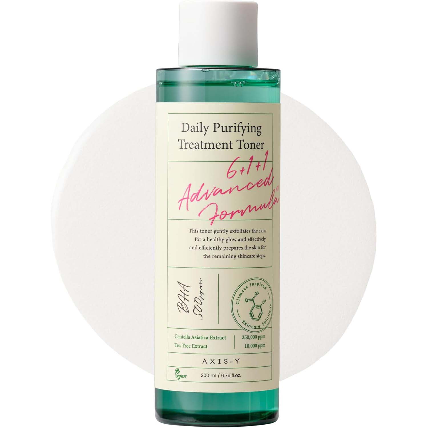Axis-Y Daily Purifying Treatment Toner. Gently exfoliating PHA toner for smooth, clear & hydrated skin. 200ml. Image