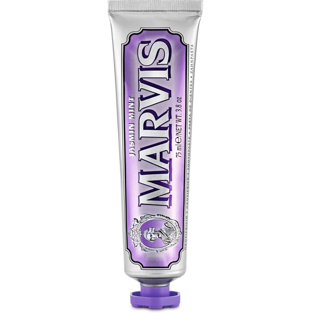 Marvis Whitening Mint Toothpaste 85ml - Freshens Breath, Removes Stains, Whitens Teeth, Prevents Cavities with Floral Notes Image