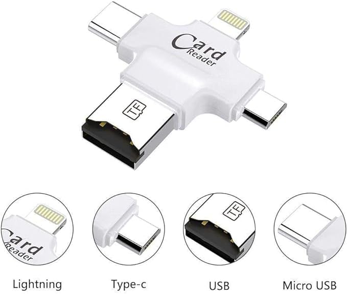 Universal Card Reader – Compatible with iPhone, Samsung, Huawei, and HTC Devices - A Versatile Connectivity Solution Image