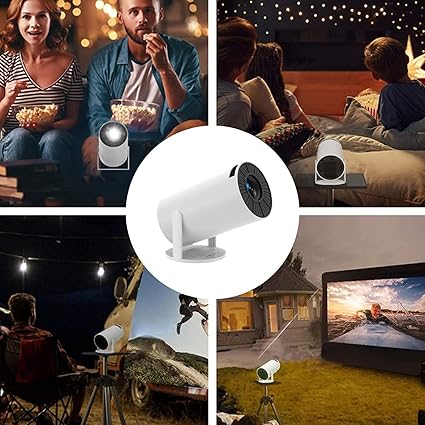 Wifi Projector | Portable Wifi Projector | Compact Wireless Projector | Full HD 1080p Supported Wireless Home Cinema Projector for Laptop, Smartphone, Tablet Image