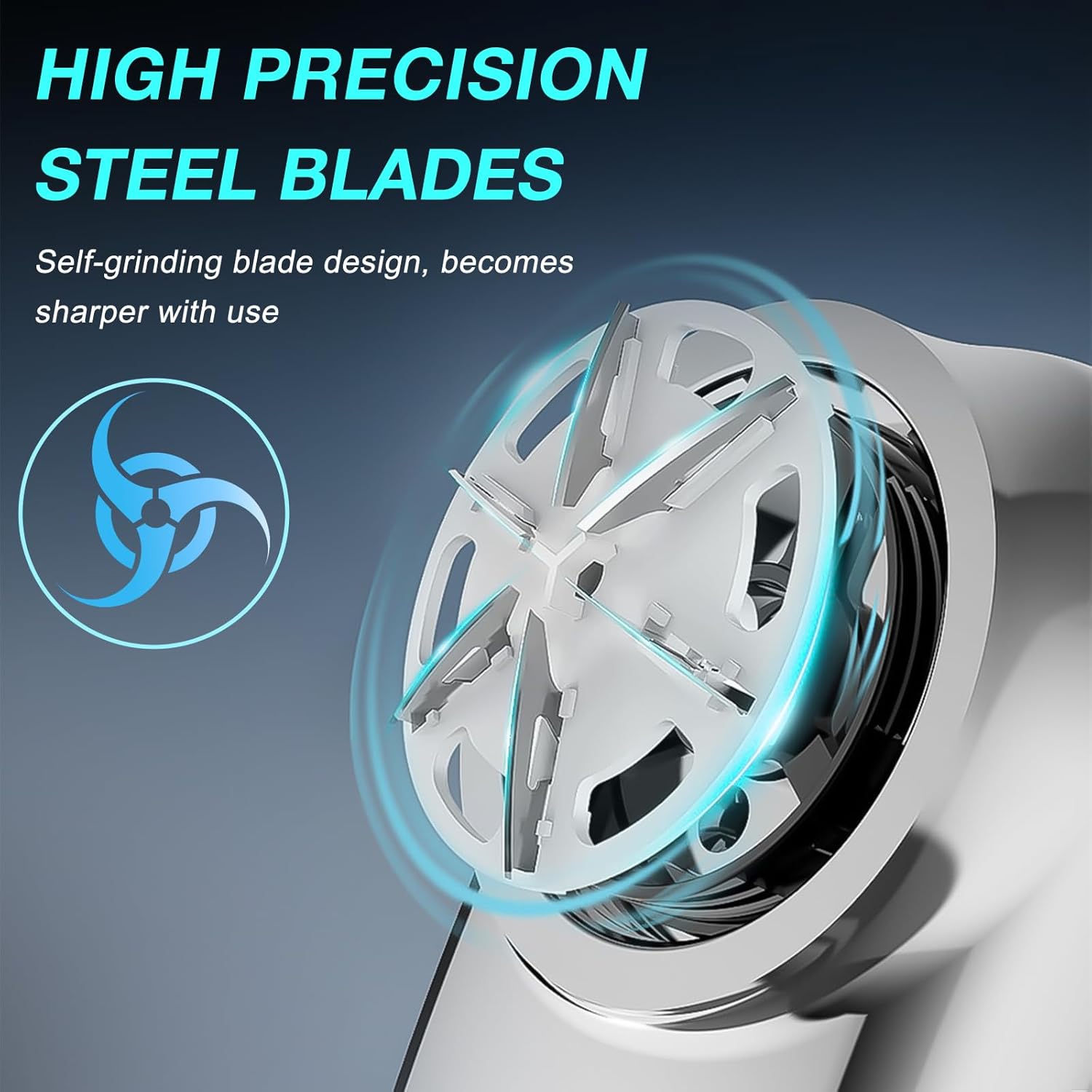 Fast Charging Digital Display Mini Shaver with Mirror | Portable USB-C Rechargeable Electric Shaver | Compact Travel Shaver for Men - Upgrade with High-Performance Blades Image