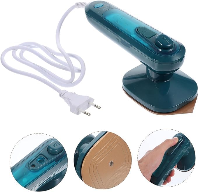 Portable Steamer for Clothes | Mini Electric Iron Steamer with Steamer Basket | Lightweight, Small Travel Clothing Steamer for Home Use Image