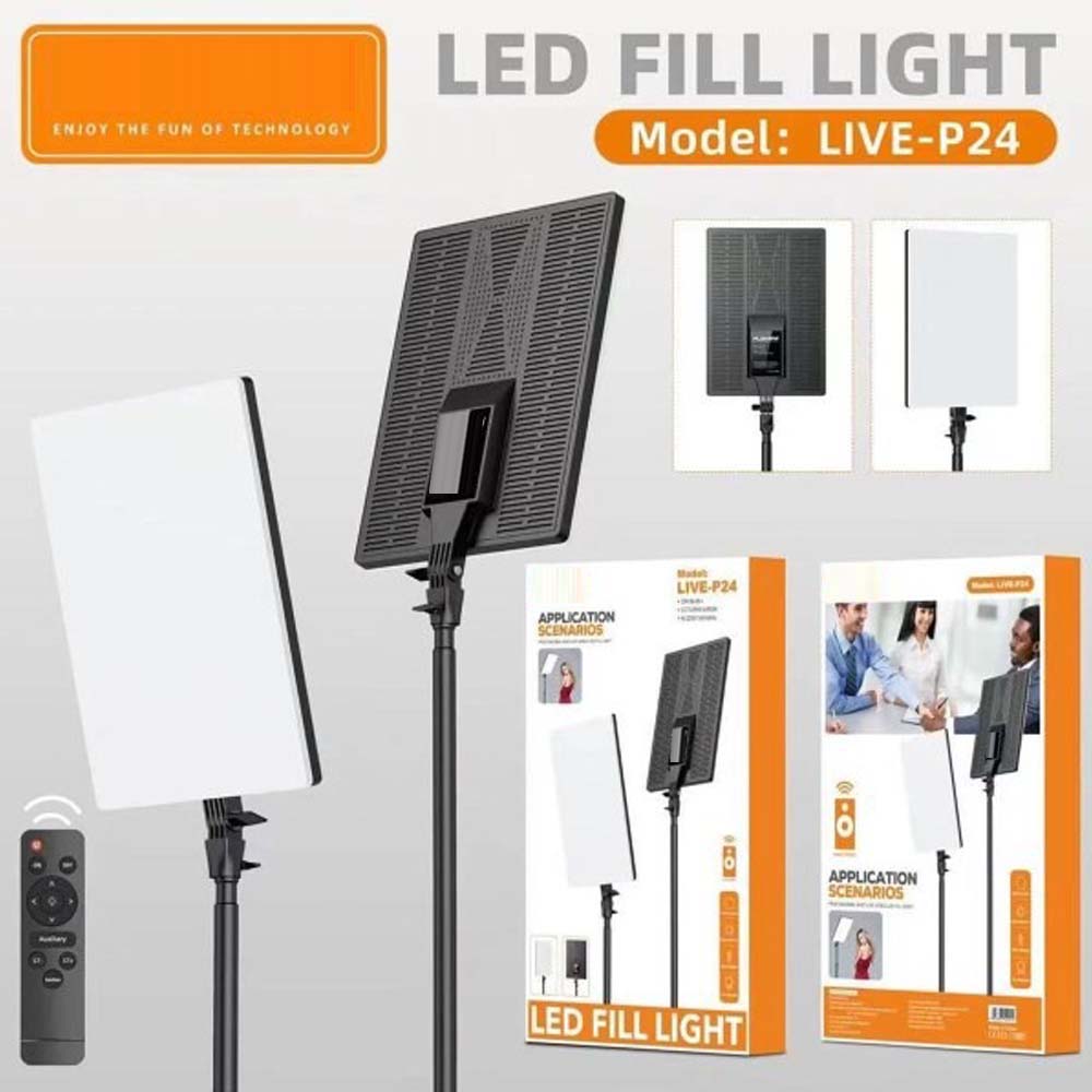 Live P24 Professional LED Fill Light - 20" Studio Lighting Panel for Photography, Videography & Live Streaming Image