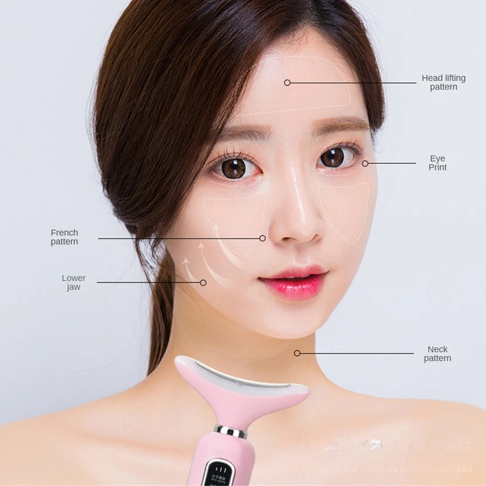 Beauty Products Neck Protection Skin Rejuvenation Lightening Tool – USB Charging Visual Skin Care Massager Image