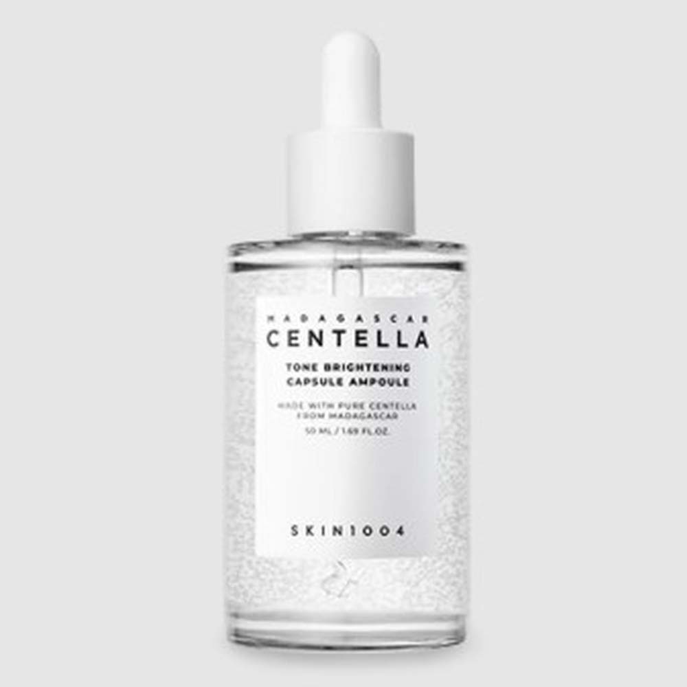 Skin1004 Madagascar Centella Tone Brightening Capsule Ampoule – Hydrating Serum with Niacinamide & Centella Asiatica for Radiance & Even Tone, 50ml Image