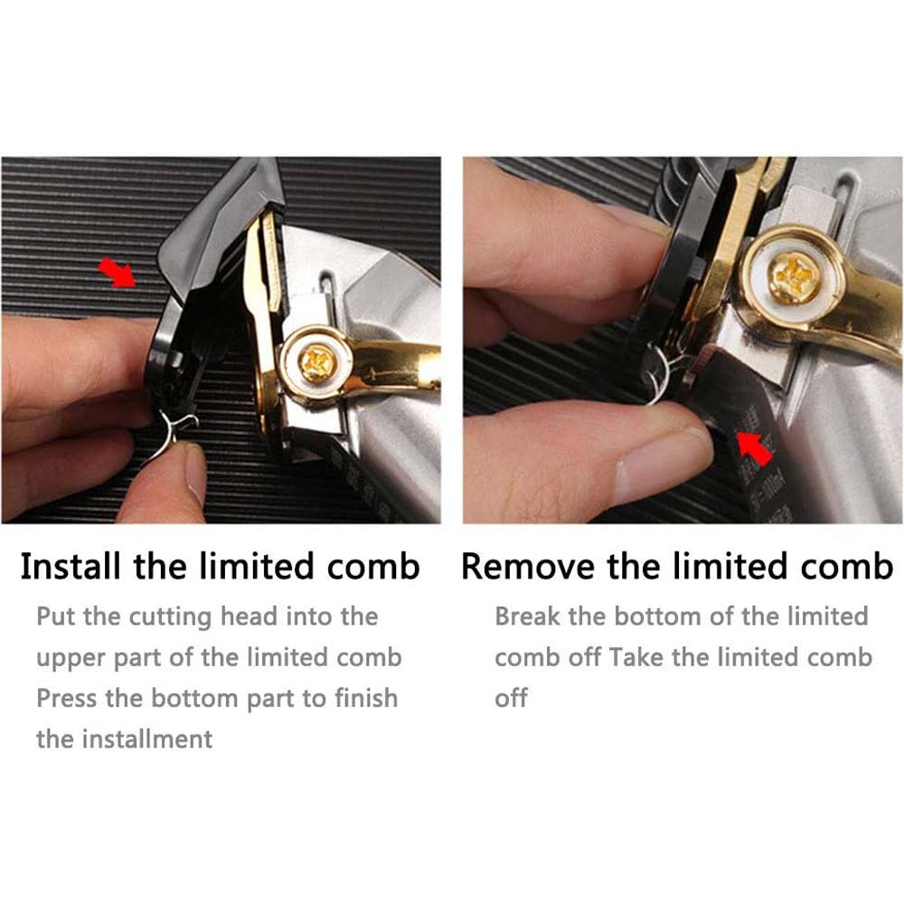 Professional Hair Clipper for Men - Cordless Rechargeable Grooming Kit with T Blade Trimmer, 6 Guide Combs, Beard Trimmer, Barber Haircut Tool Image