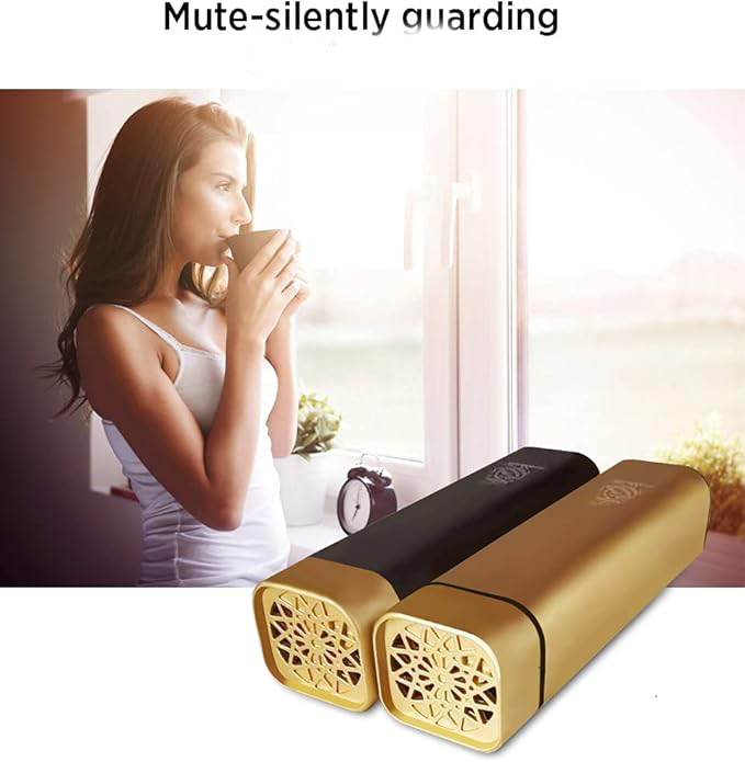 Bakhoor Rechargeable USB Power Electric Bakhoor Burner (Gold) | Portable Oud Incense Burner Image