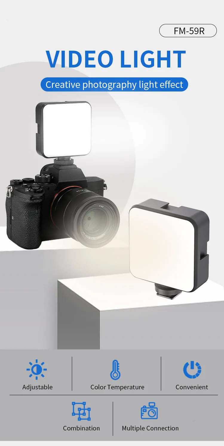 FM-59R Rechargeable Mini LED Light – Portable and Versatile Lighting Solution Image