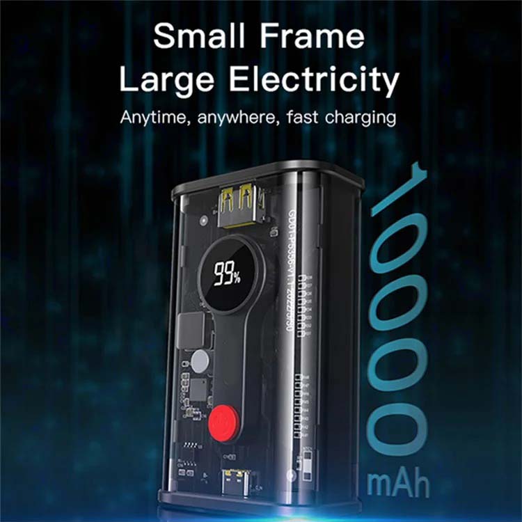 YP35 10000mAh Fast Charging Power Bank – LED Display Phone Charging Station Image