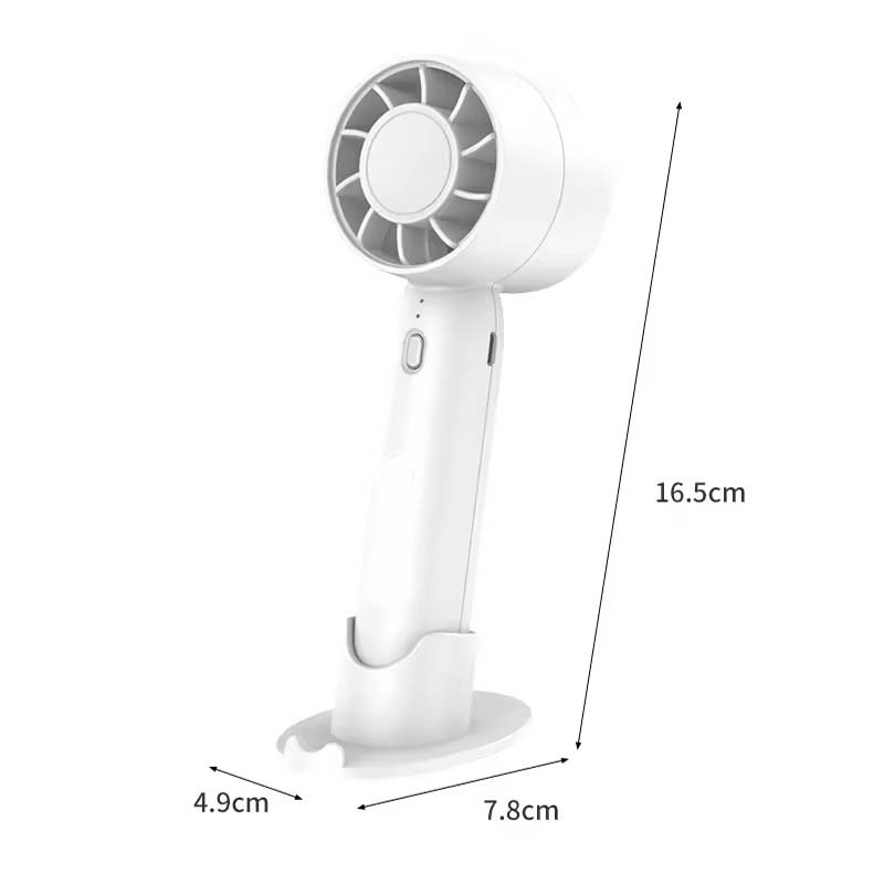 Portable Handheld Turbo Fan - High-Speed Rechargeable Personal Fan with Plastic Body for Travel, Outdoor, Home & Office Image