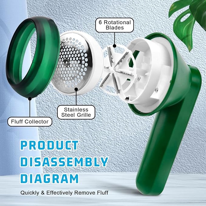 Rechargeable Lint Remover | Portable Fabric Shaver for Clothes, Furniture, and Upholstery Image