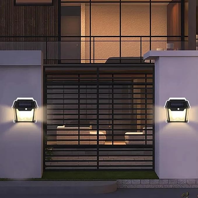 Solar Wall Lights 2023 – Modern LED Wall Sconces with Dusk-to-Dawn and Motion Sensor Features Image
