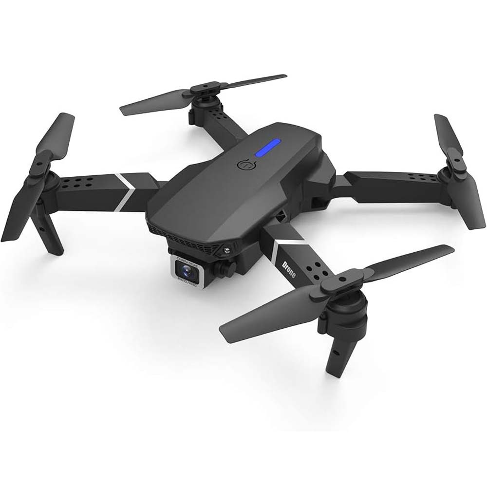8K Foldable Mini Drone - Dual Camera, WiFi FPV, Gesture Control, Android/iOS Compatible with Carry Case (Black) Image