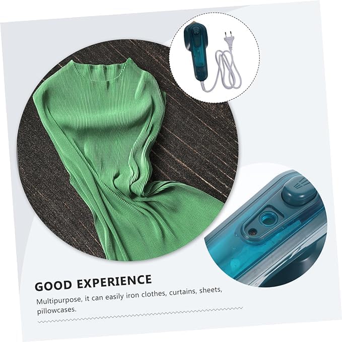 Portable Steamer for Clothes | Mini Electric Iron Steamer with Steamer Basket | Lightweight, Small Travel Clothing Steamer for Home Use Image