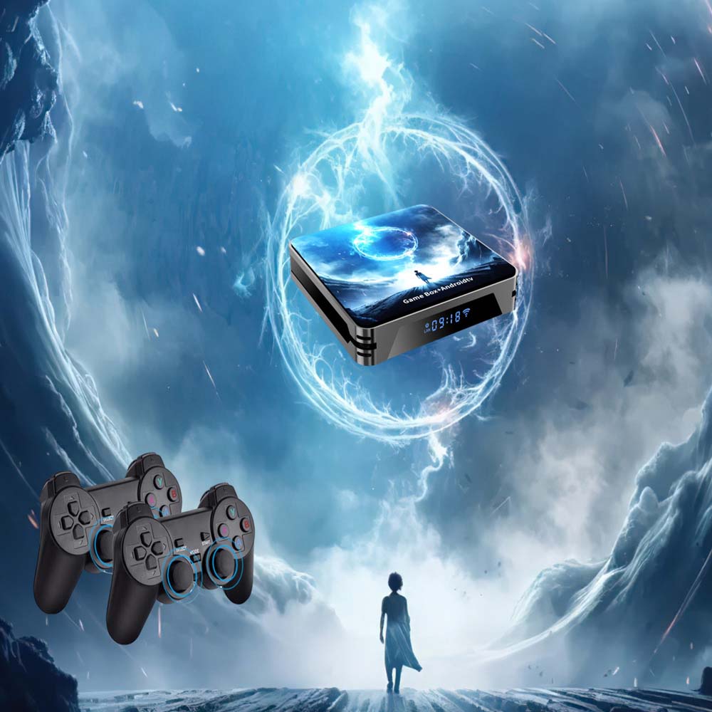 W8 PRO Android TV Game Dual System | 30,000 Games | Android 14.0 TV Box Image