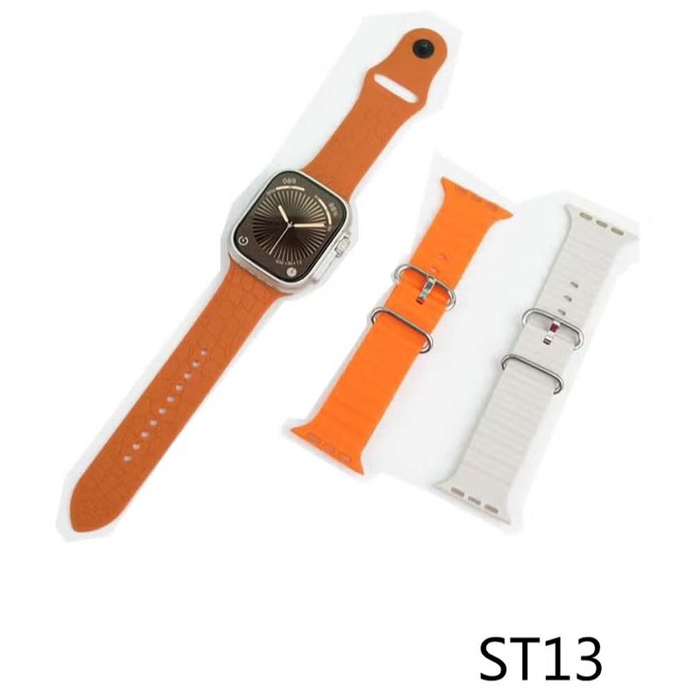 ST13 Smart Watch: 2.2" full-screen, 4G SIM support, 3 straps & wireless charger. Elegant gold design for ladies & gents. Image