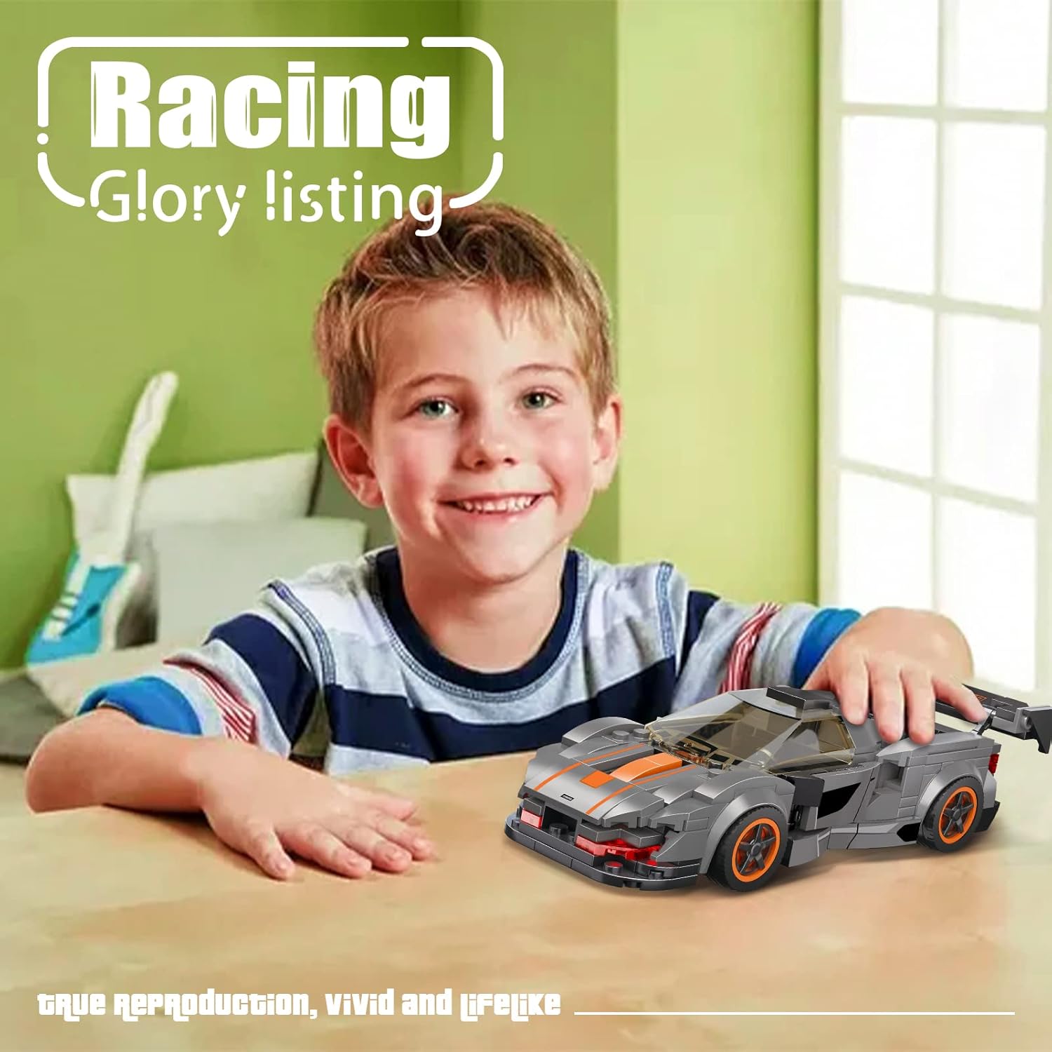 Come Alive McLaren Iconic Race Car Building Kit. Collectible speed champions construction toy for boys & girls aged 8+. Multicolor. Image