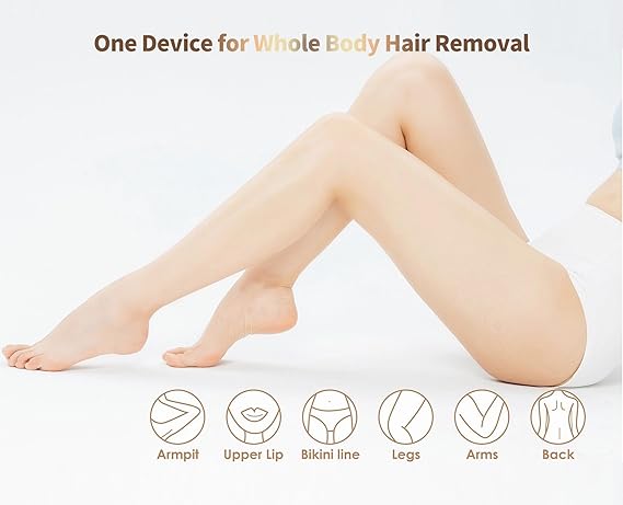 Home Use IPL Beauty Device – Permanent Hair Removal for Whole Body, Painless Laser Hair Removal Device for Women and Men Image