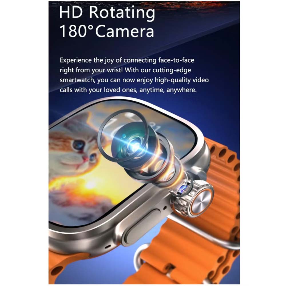 ST13 Smart Watch: 2.2" full-screen, 4G SIM support, 3 straps & wireless charger. Elegant gold design for ladies & gents. Image