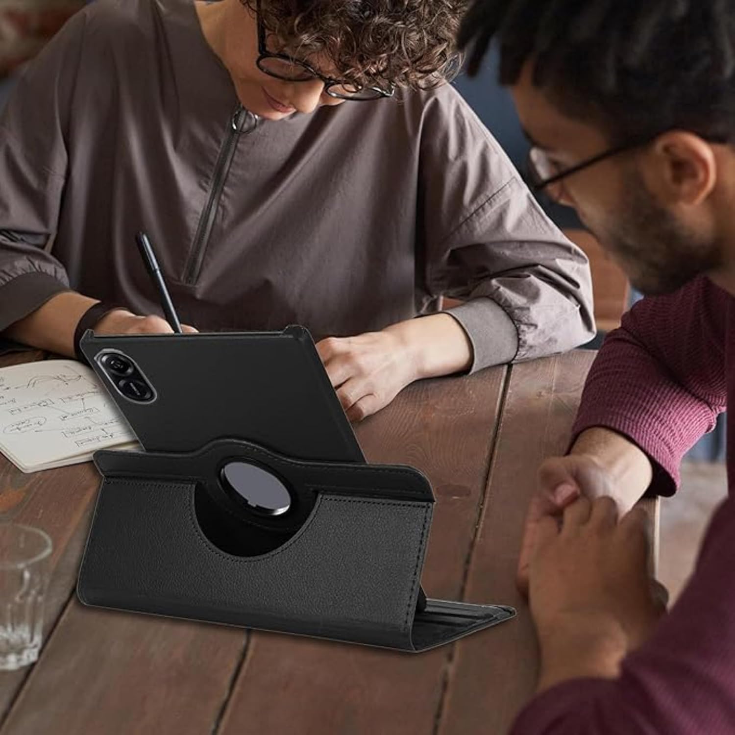 360° Rotating Compitable for Honor Pad X9/X8 Pro 11.5" Case - PU Leather Stand Cover with Multi-Angle Protection (Multi) Image