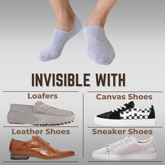 12 Pairs Ultra Thin Breathable Ankle Socks for Men & Women - Cool Summer Comfort Low Cut Socks (White) Image