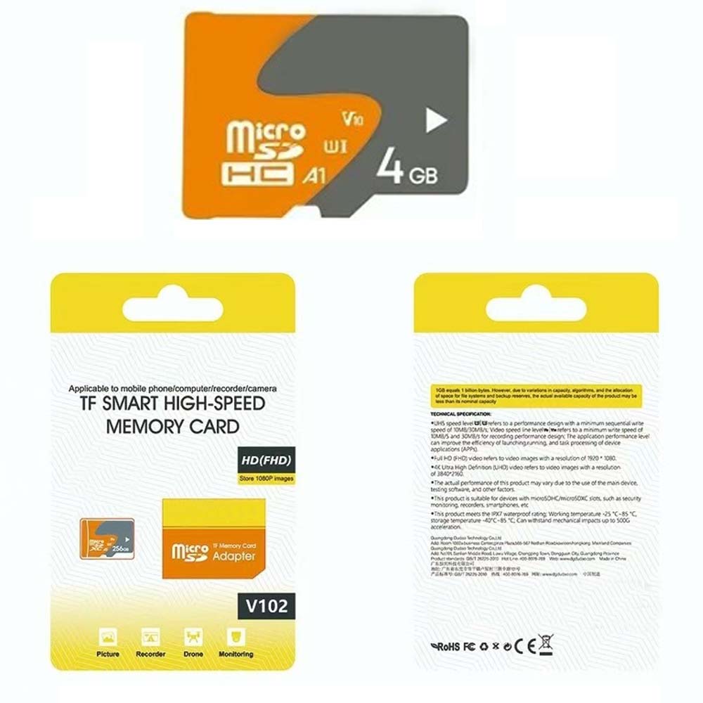 V102 4GB MicroSD Memory Card - High-Speed TF Storage for Phones, Tablets, Cameras & Gaming Devices Image