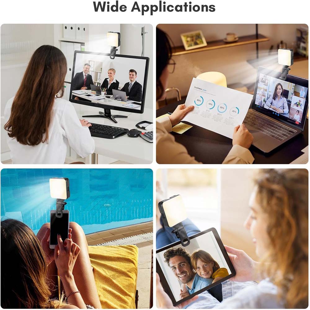 U80 LED RGB Phone Light - Mini Portable Fill Light with 16 Million Colors for Photography & Video Recording Image