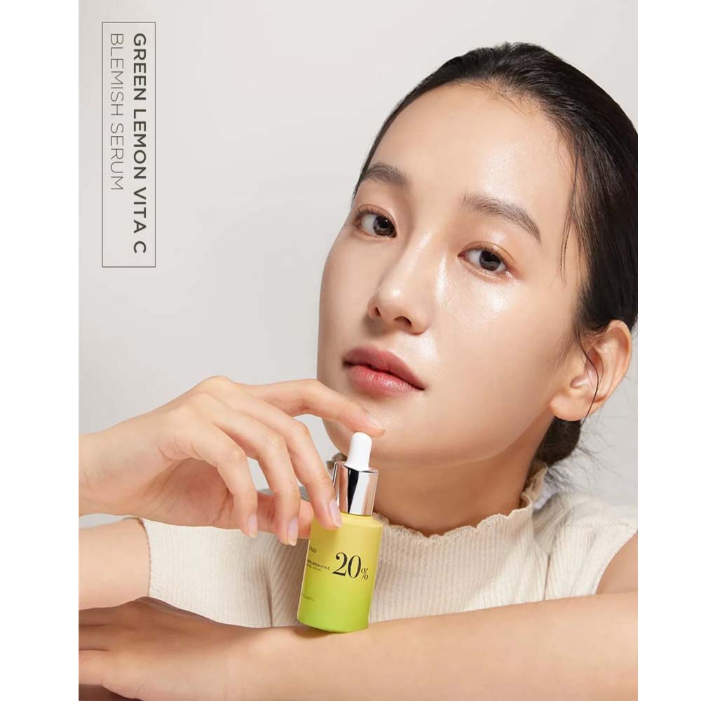 Anua Green Lemon Vitamin C Serum - 20ml with Vitamin E, Hyaluronic & Ferulic Acid for Brightening & Antioxidant Protection Image