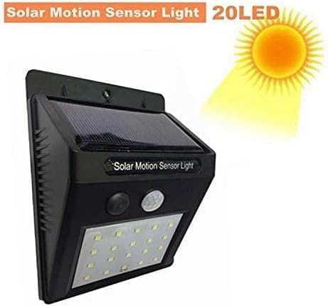 20 LED Solar Motion Sensor Light | Outdoor Path and Wall Lamp | Energy-Efficient Lighting for Enhanced Security Image